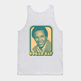 Sugar Ray Leonard  /// Retro Style Black Power Tribute Design Tank Top